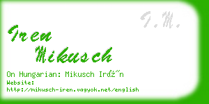 iren mikusch business card